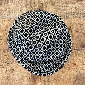 San Diego Hat Company Black White Textured Textile Bucket Hat